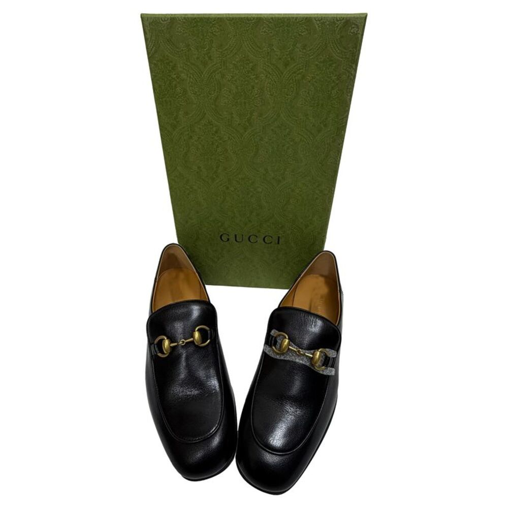 Gucci Horsebit Slip On Loafers in Black Leather - Picture 8 of 8